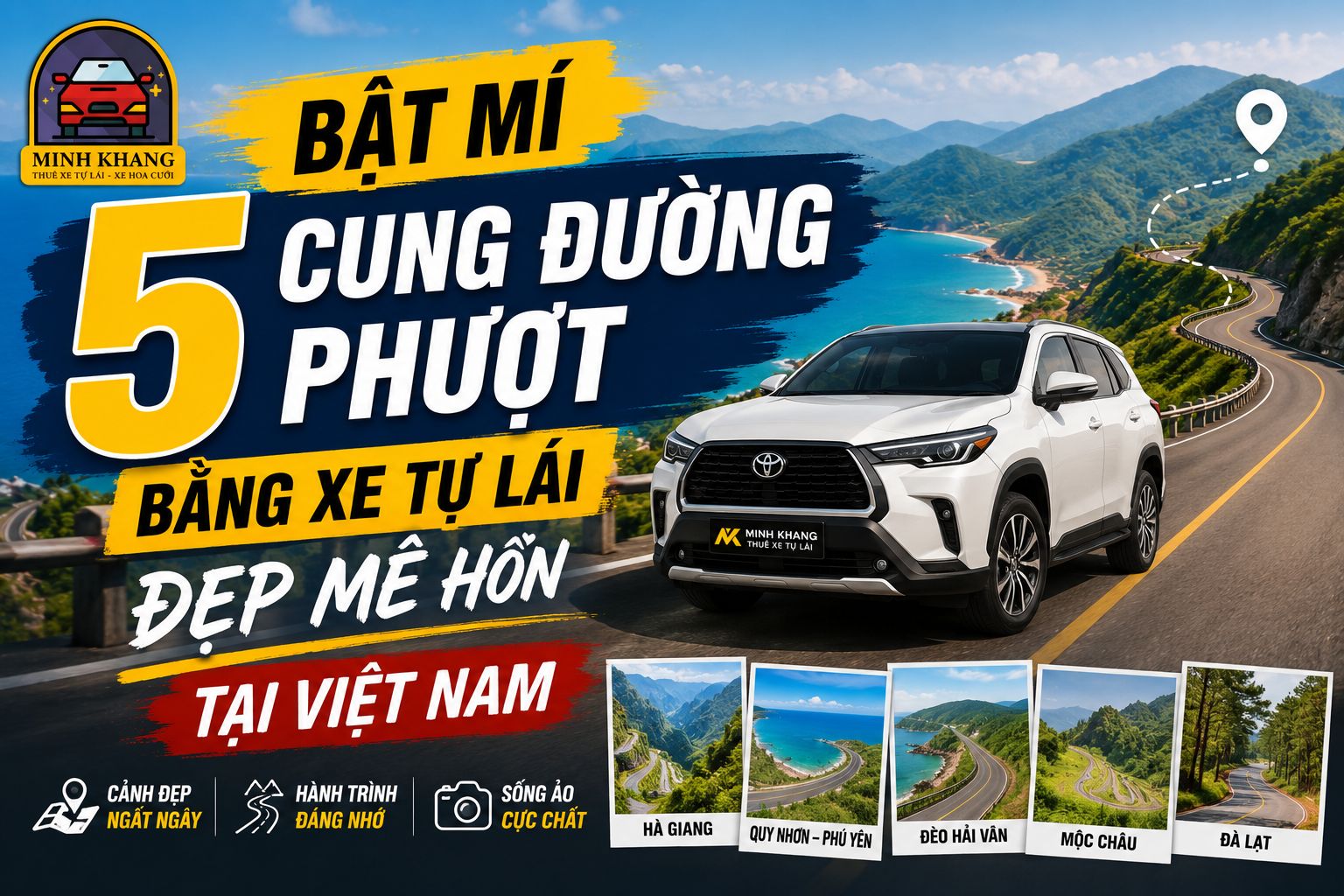 Bật mí 5 cung đường phượt bằng xe tự lái đẹp mê hồn tại Việt Nam