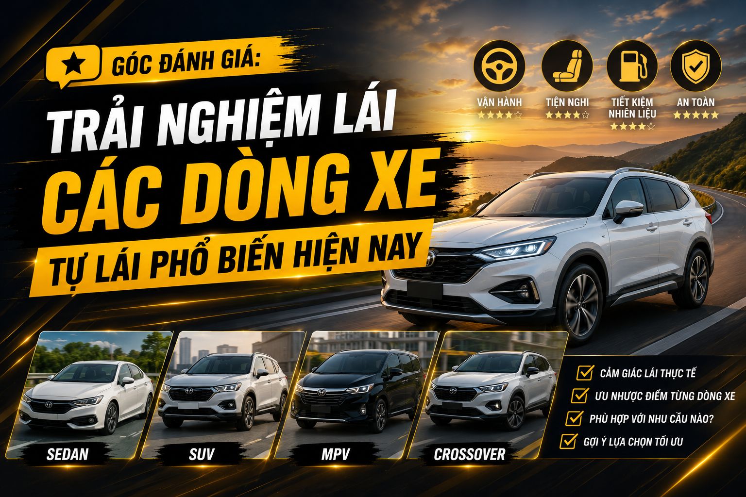 Góc đánh giá: Trải nghiệm lái các dòng xe tự lái phổ biến hiện nay