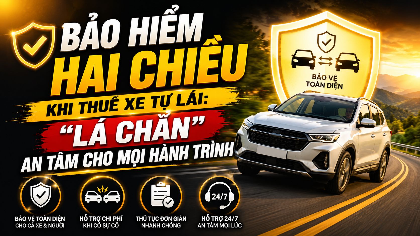 Bảo hiểm 2 chiều khi thuê xe tự lái: "Lá chắn" an tâm cho mọi hành trình - Thuê Xe Minh Khang