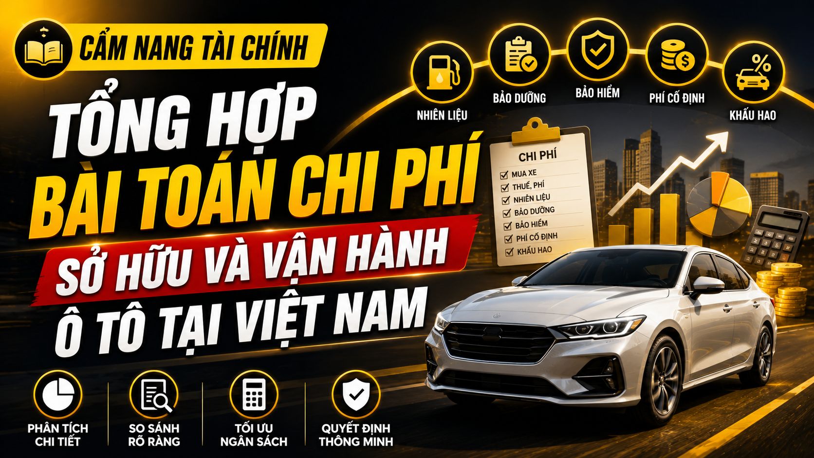 Cẩm nang tài chính: Bài toán chi phí sở hữu và vận hành oto tại Việt Nam - Thuê Xe Minh Khang