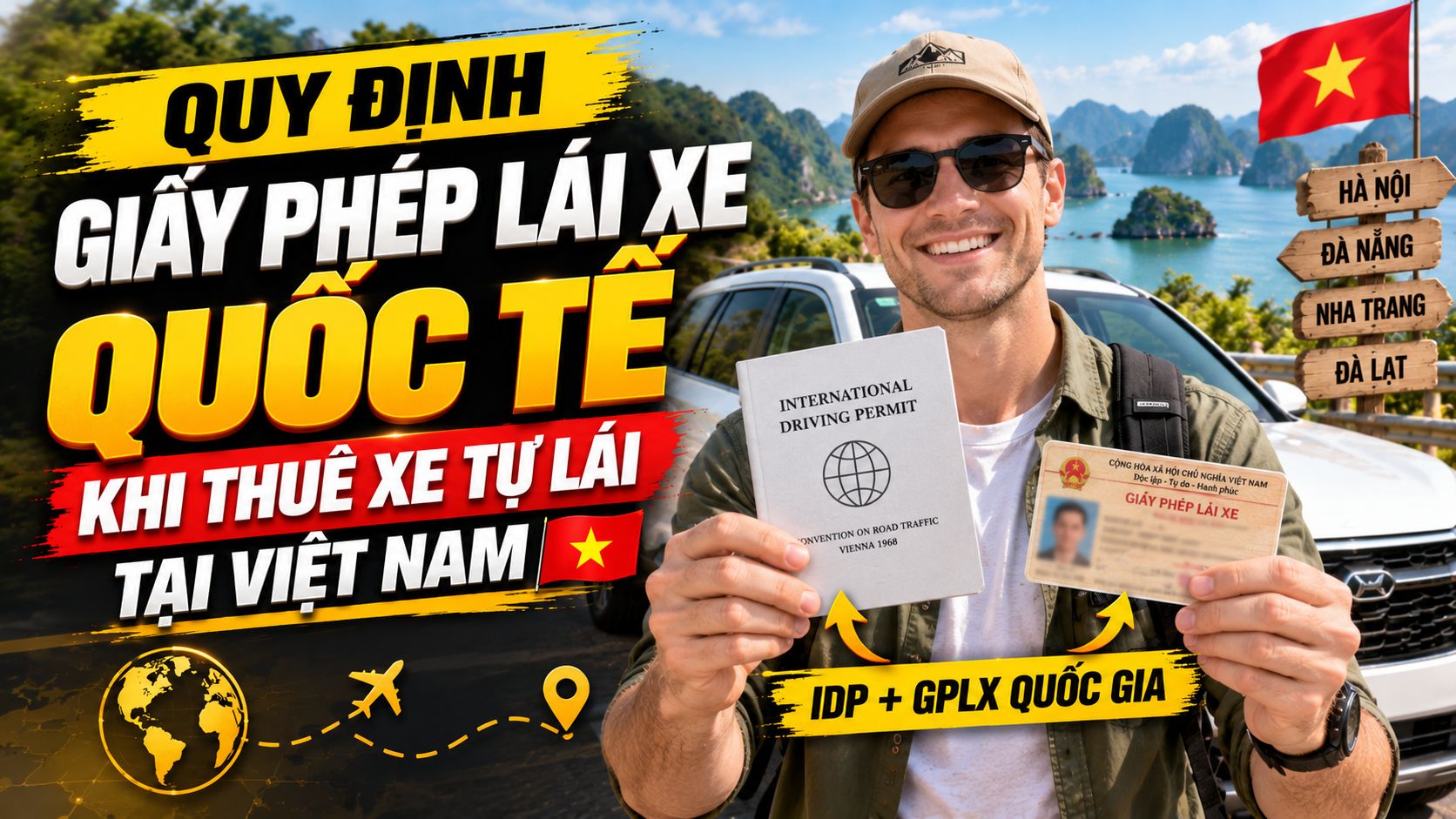 Quy Định Giấy Phép Lái Xe Quốc Tế Khi Thuê Xe Tự Lái Tại Việt Nam