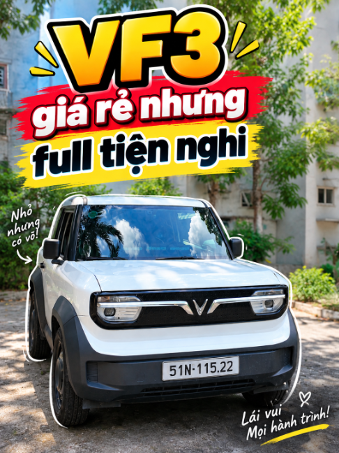VF3 giá rẻ nhưng full tiện nghi